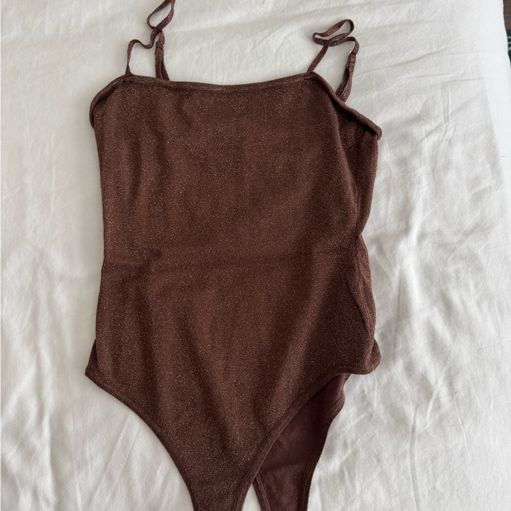 REVOLVE Brown Bodysuit